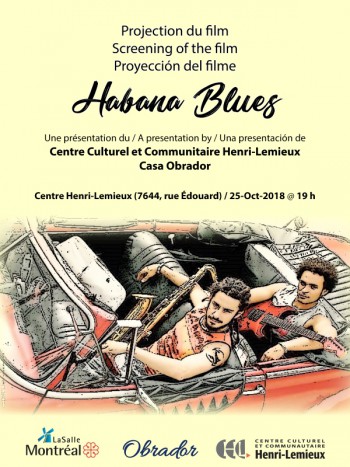 Cartel De La Presentacion Del Filme Habana Blues